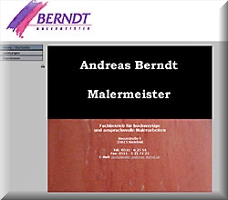Malermeister Andreas Berndt - Internetagentur Jochen Schlingmann, Homepages, Webdesign